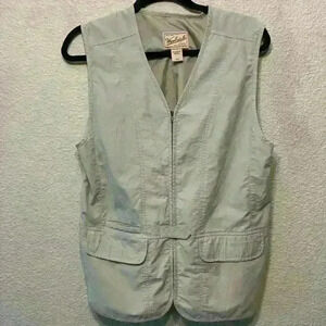 Taupe Woolrich outdoor vest sz S outdoor fishing hunting camping hiking